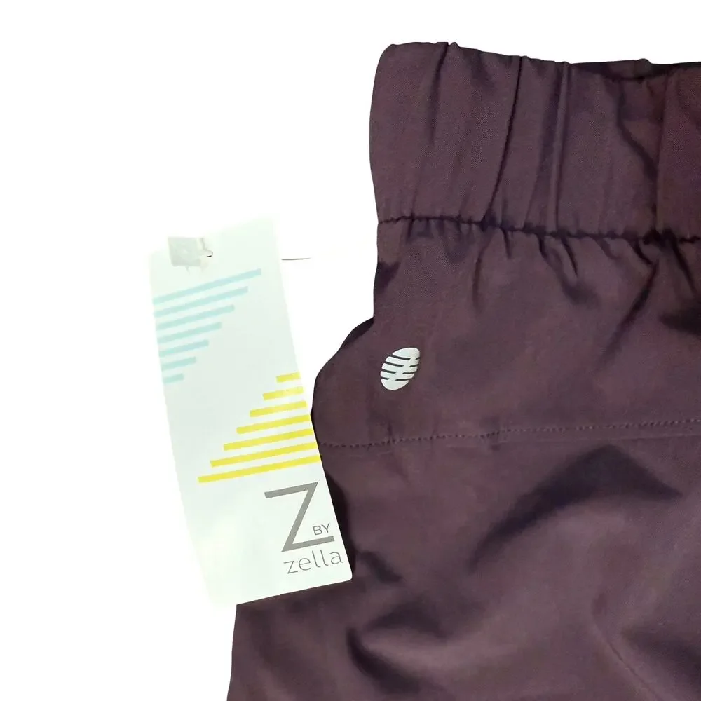 Z by Zella Eggplant Dark Purple Take A Hike Workout Shorts size XL NEW Tags - Picture 3 of 13